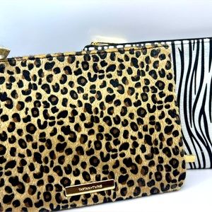 Tartan + Twine makeup bag: cheetah print